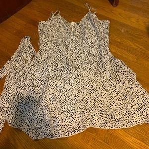 Dalmatian print wrap dress from SHEIN. Size Medium.